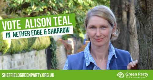 Vote Alison Teal in Nether Edge & Sharrow