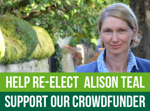 Help re-elect Alison Teal - support our crowdfunder