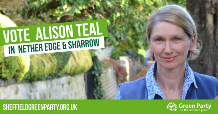 Vote Alison Teal in Nether Edge & Sharrow