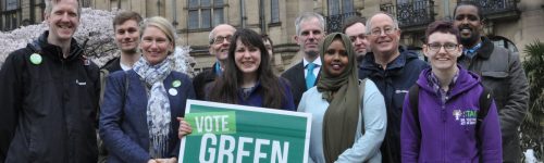 Council Election candidates with Amelia Womack