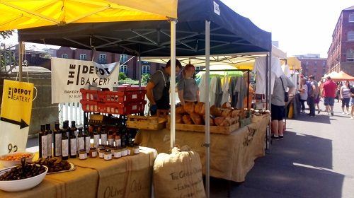 stalls at Ball St Deli in June 2018