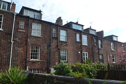 rear view of 3-storey terrace at Gell St