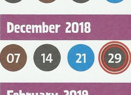 Bin collection dates