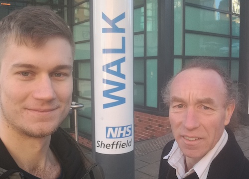 Cllr Martin Phipps and Cllr Douglas Johnson at the Walk-in Centre