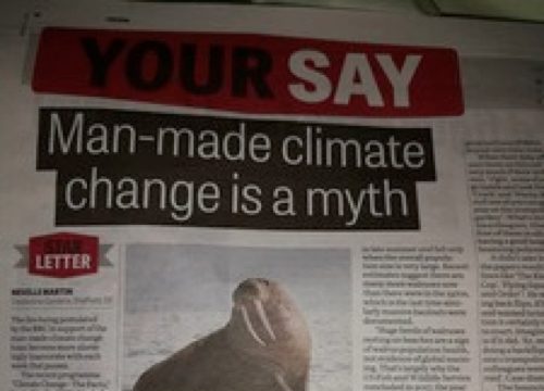 Star letter - Man-made climate change is a myth