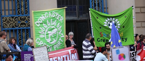 Demo at the City Hall