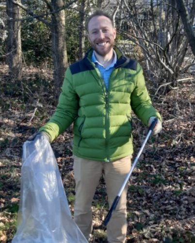 Peter Gilbert litter picking