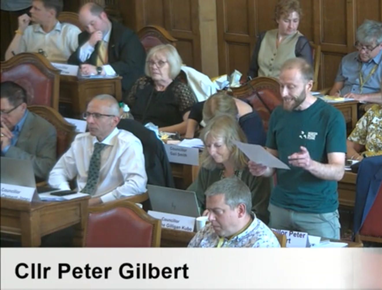 Cllr Peter Gilbert maiden speech