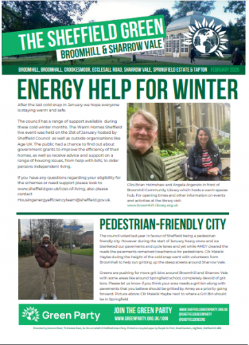 Broomhill & Sarrow Vale Winter Newsletter