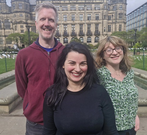 Green councillors Paul Turpin, Angela Argenzio and Marieanne Elliot