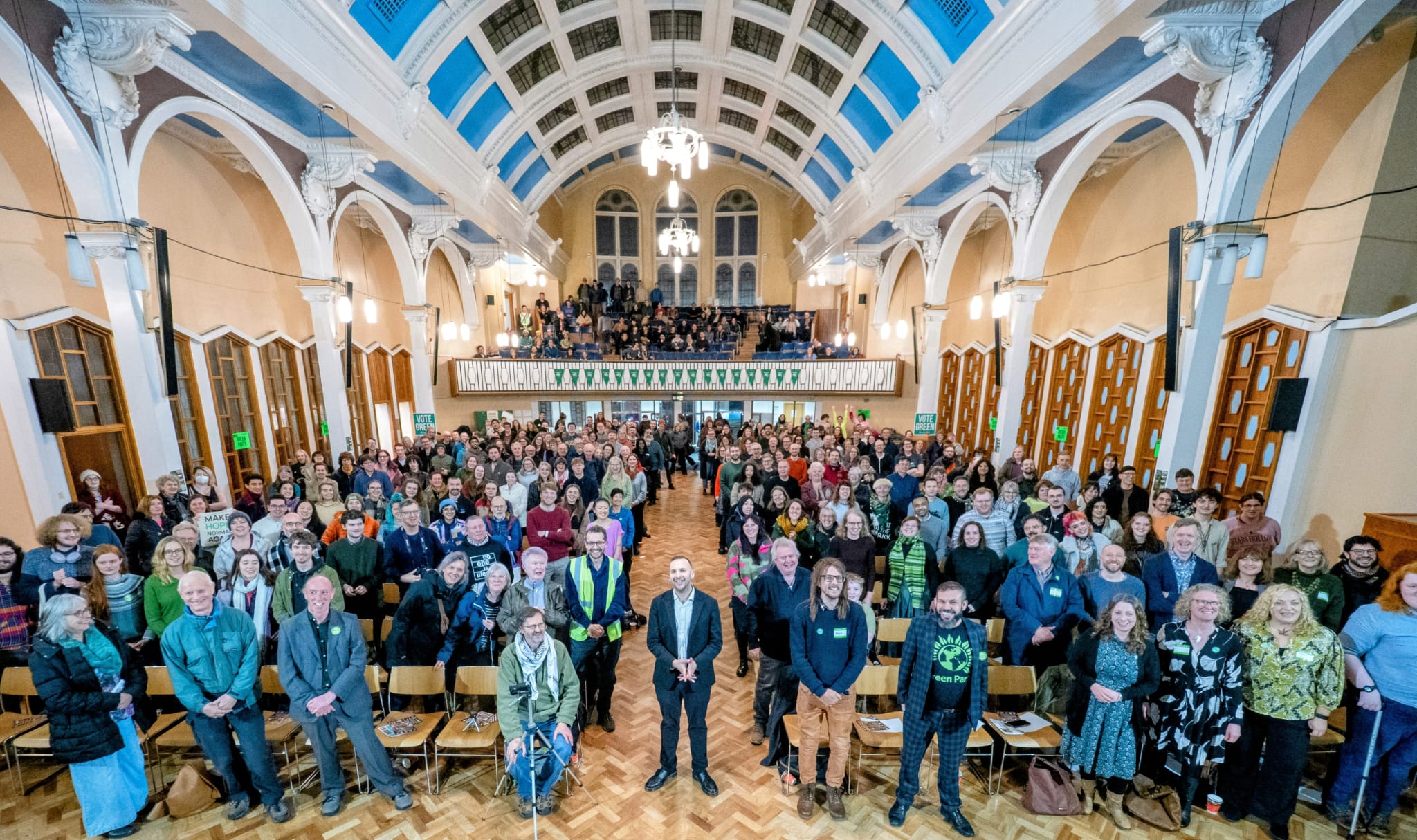 Zack Polanski at Victoria Hall Sheffield